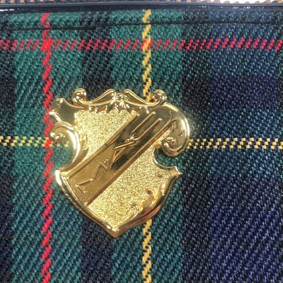 MAC Tartan Plaid Cosmetics Bag Coin Purse Wallet - Picture 3 of 7